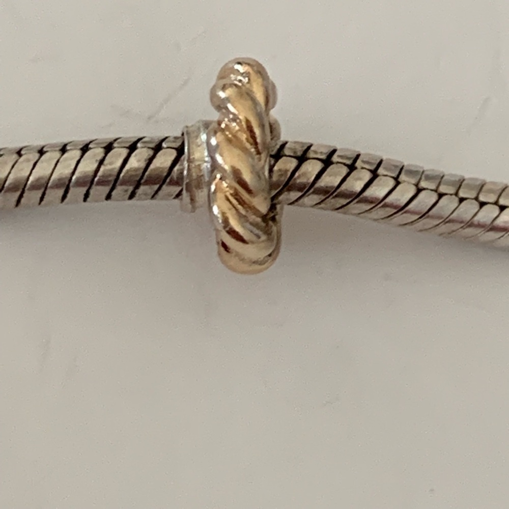 Pandora Gold Twist Spacer Charm